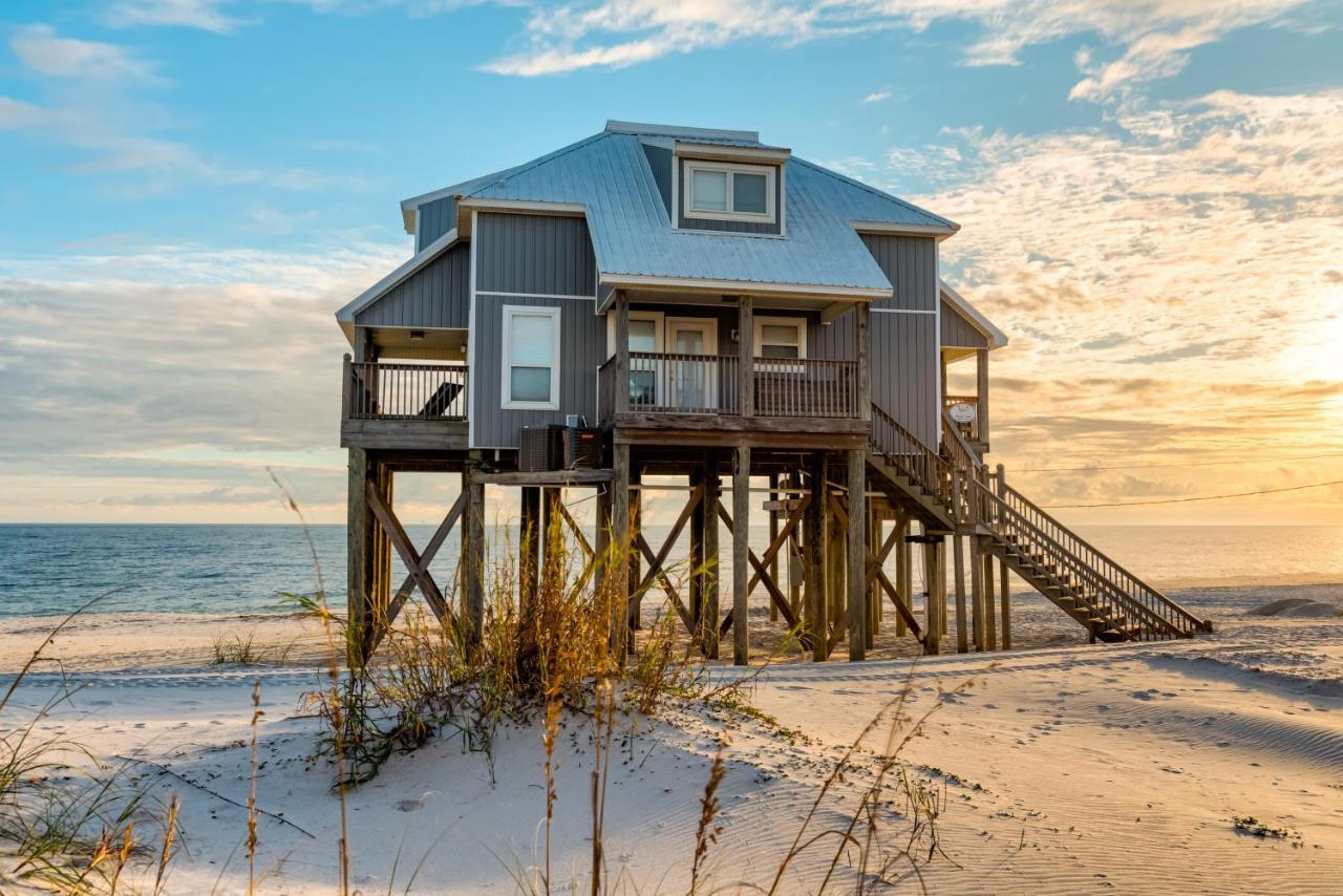 Strand Castle - Gulf Front! An Ideal Layout With Game Room, Small Private Pool, And Roof Top Crow'S Nest! Home Dauphin Island Exterior foto