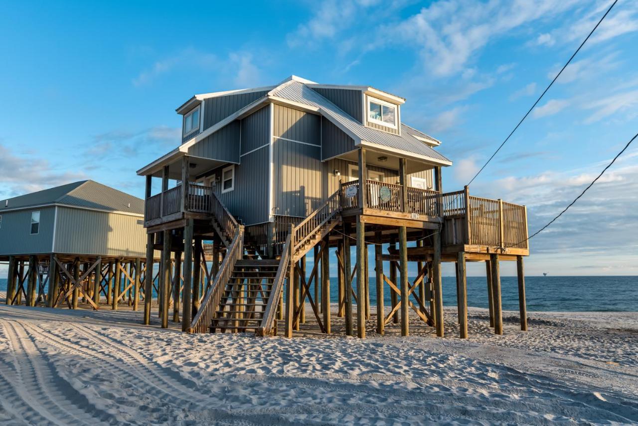 Strand Castle - Gulf Front! An Ideal Layout With Game Room, Small Private Pool, And Roof Top Crow'S Nest! Home Dauphin Island Exterior foto